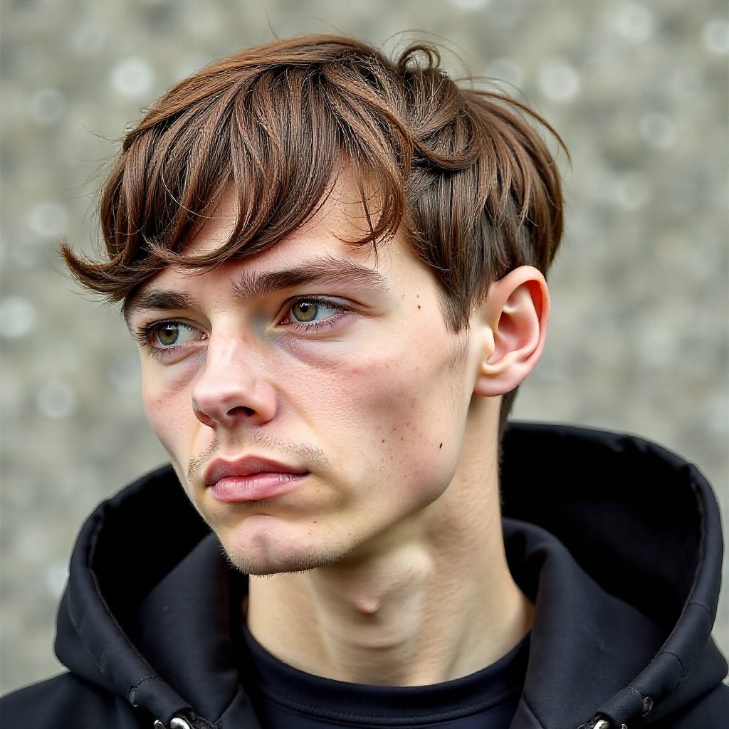 Bowl Haircut for Men with Straight Hair
