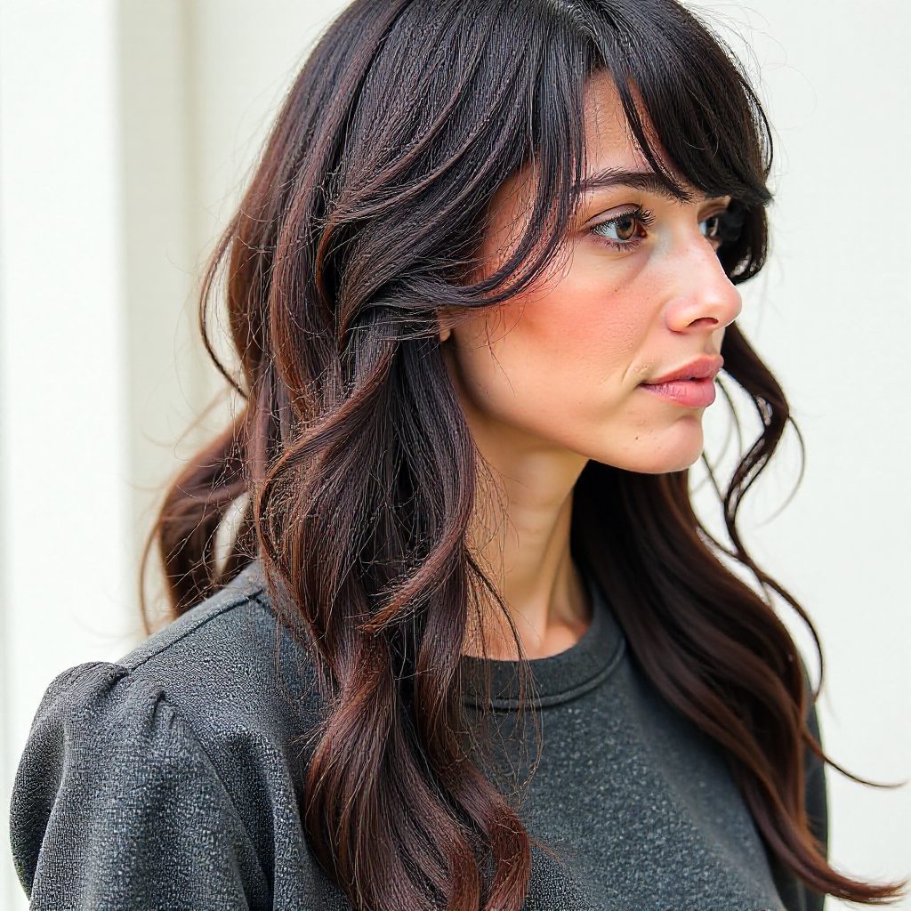 Hime Cut Wavy Hair