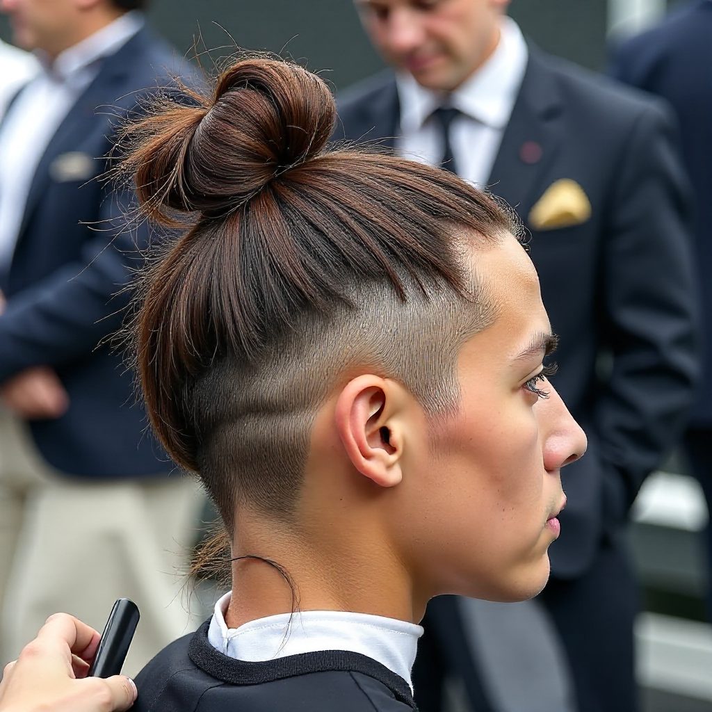 Black Female Temple Fade Haircut