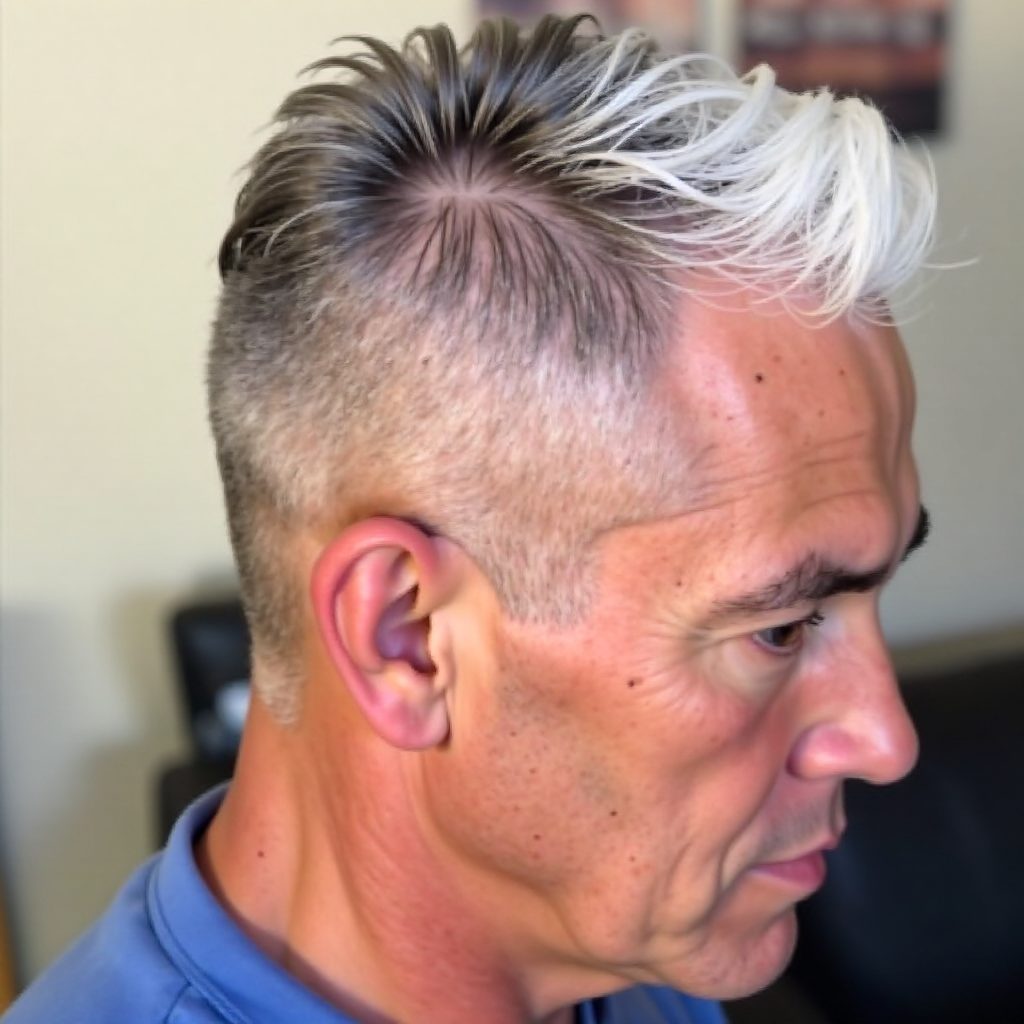 Boosie Fade with Platinum Blond Fringe