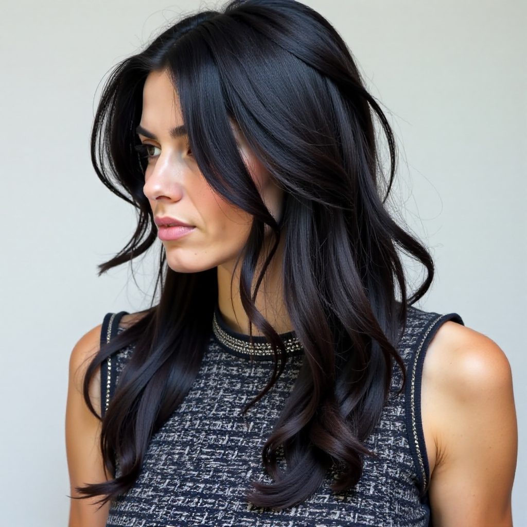 Long Hair Wolf Cut Korean