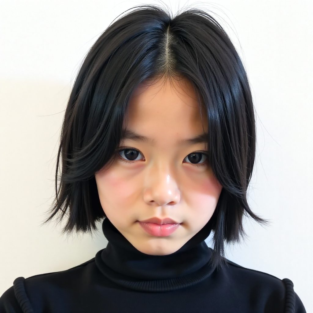 Short Korean Wolf Cut
