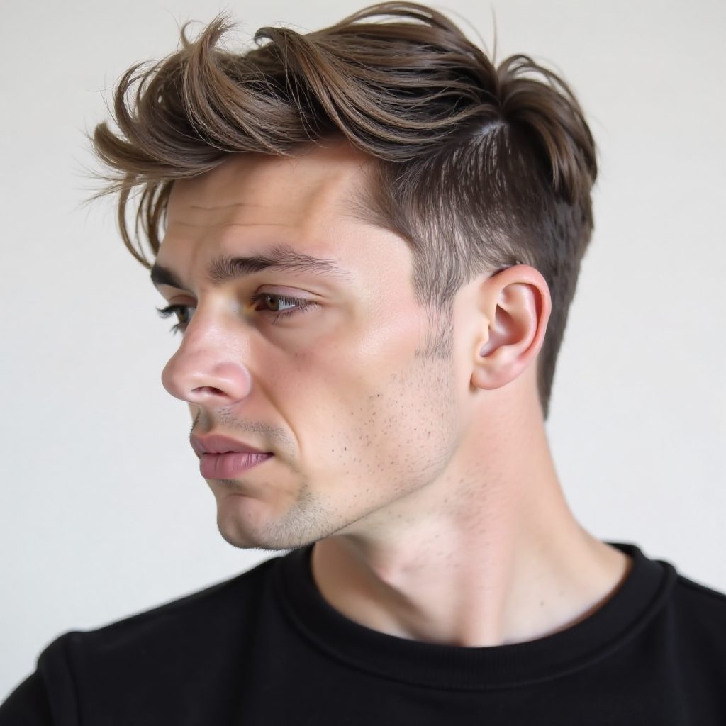 Short Sides Curly Top Haircut