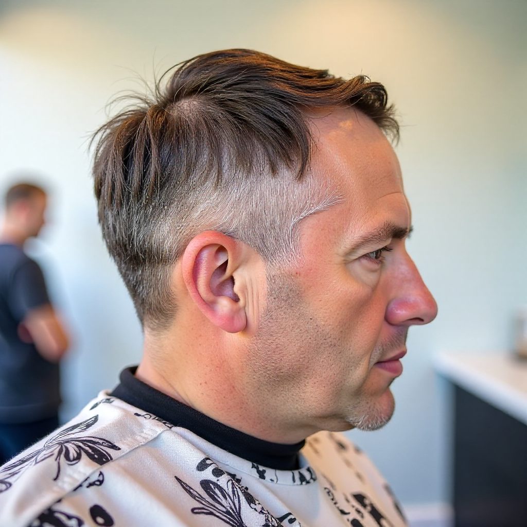 Skullet Haircut for Older Men