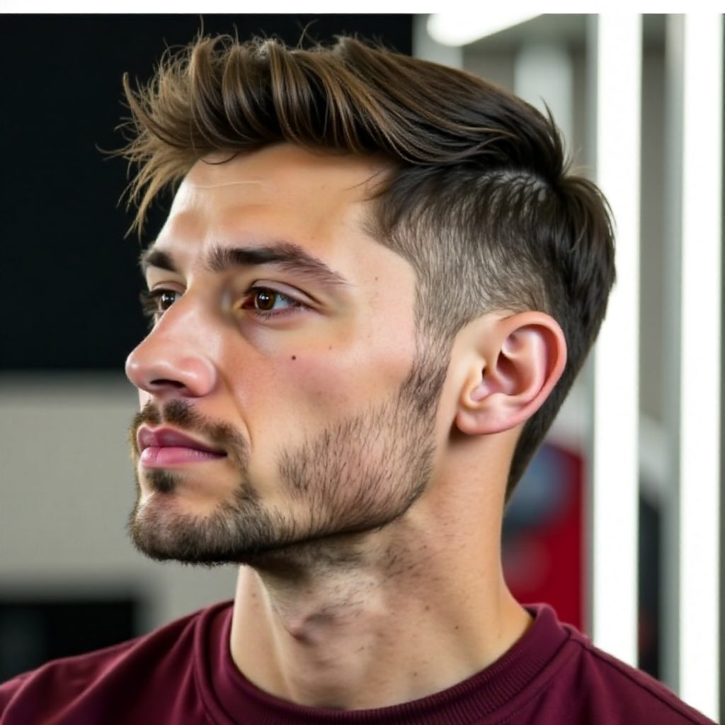 Short Tapered Haircut for Curls