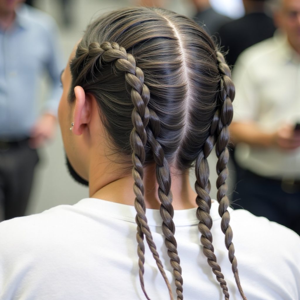 Barrel Twists with Four Thin Braids