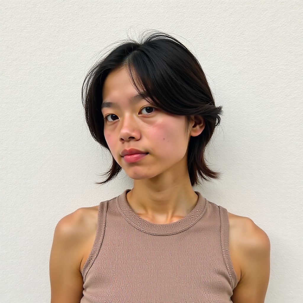 Korean Pixie Cut for Square Face