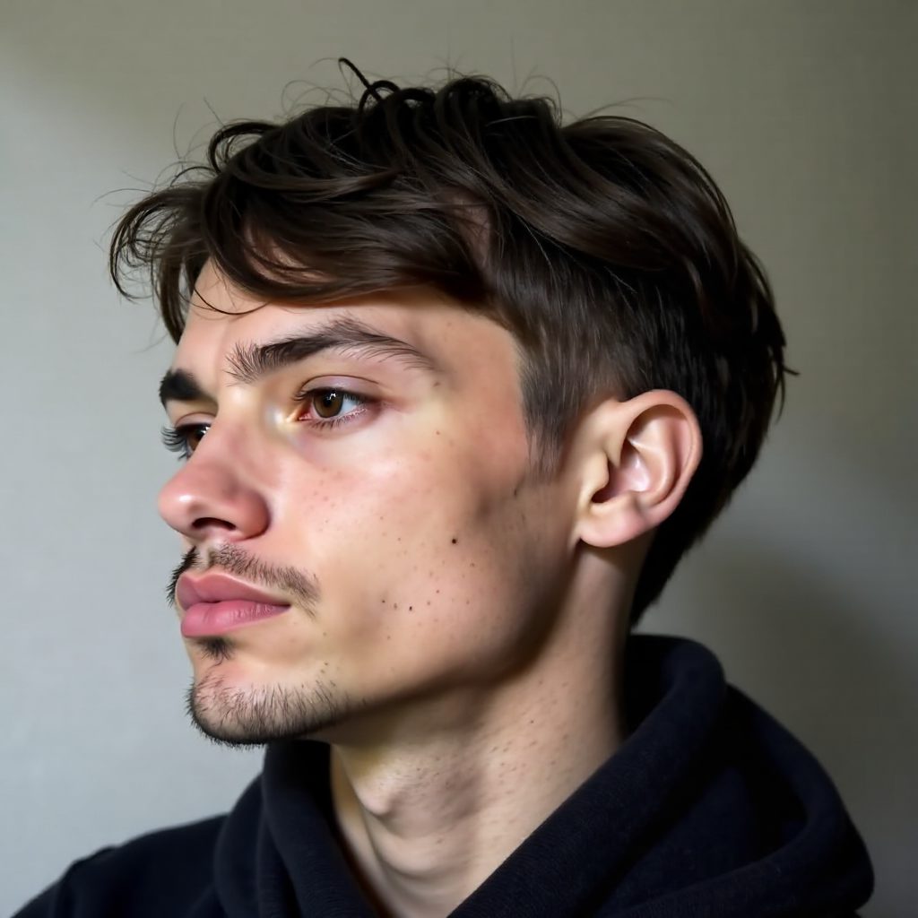 Men's Short Haircut for Curly Hair