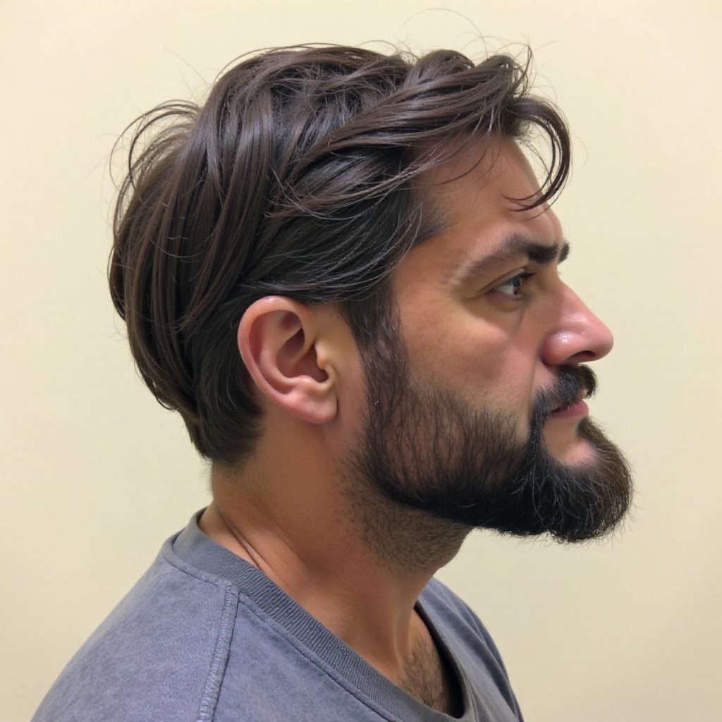 Thin Freeform Dreads for Guys
