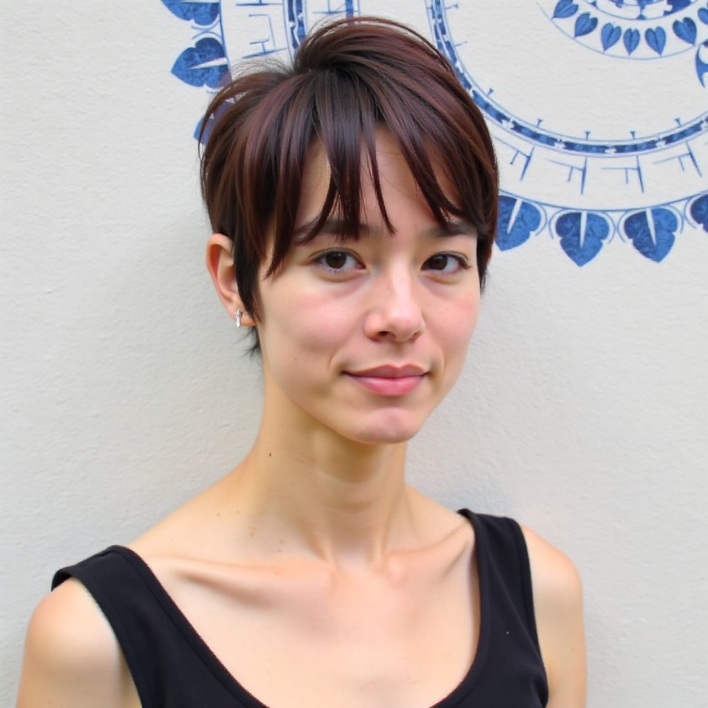 Pixie with Choppy Fringe for Long Faces