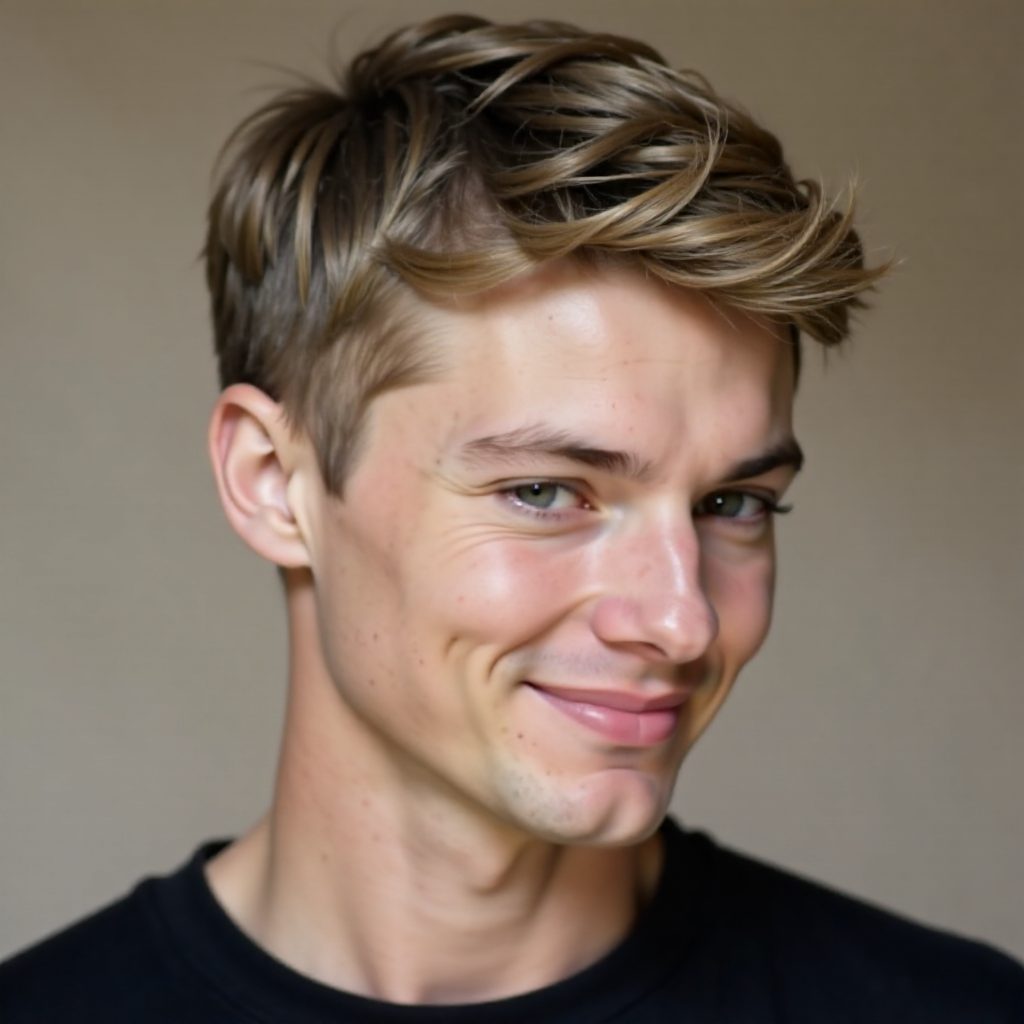Short Curly Haircut with Definition