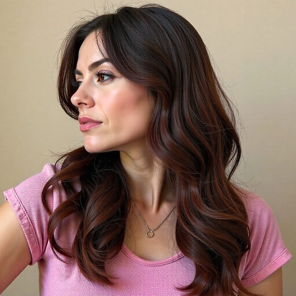 Face-Framing Layered Korean Bangs