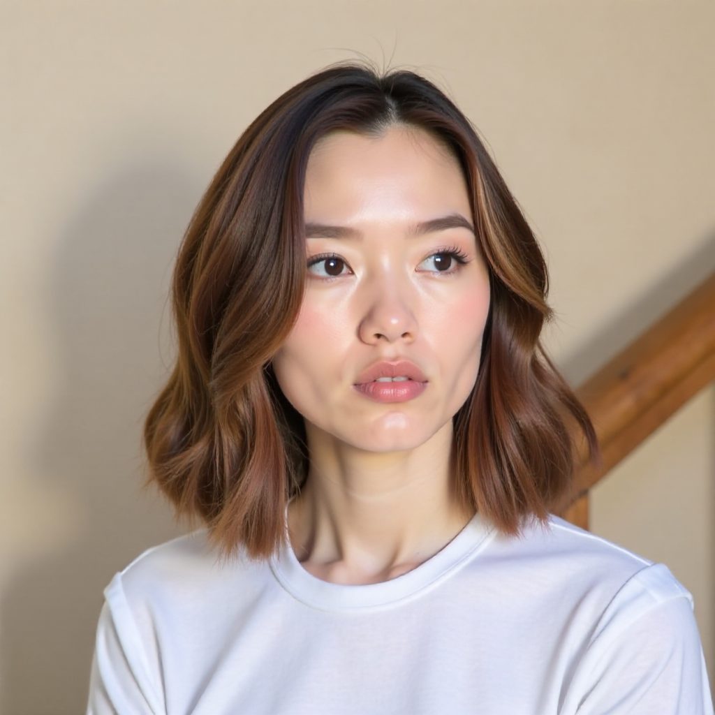 Modern Bob for Pear Face Shape