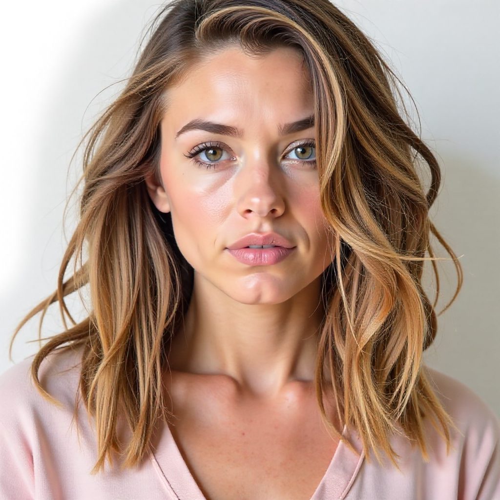 Comb-Over Loose Perm Hairstyle