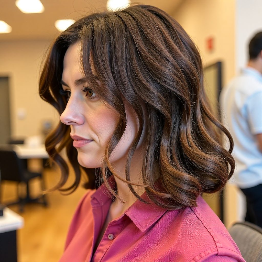Medium Hair Loose Perm