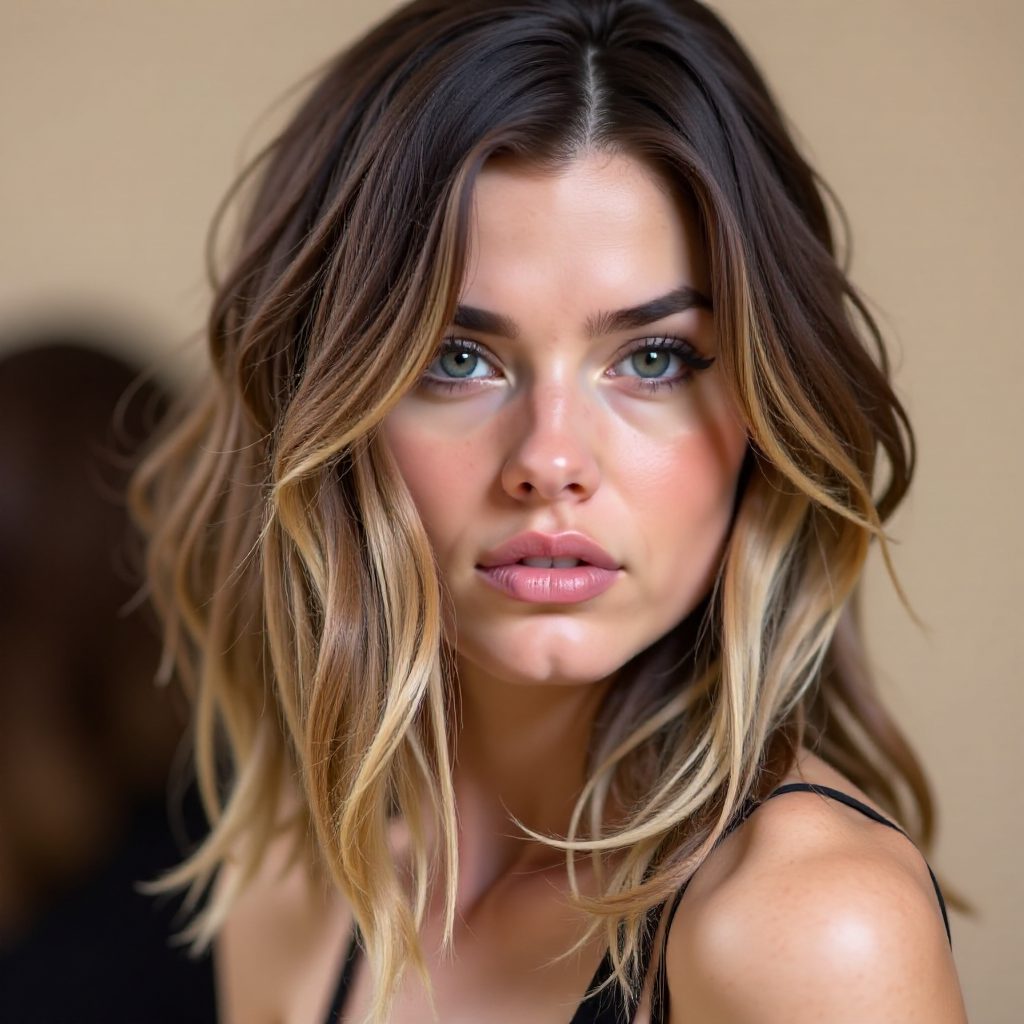 Long Stacked Comb-Over Bob