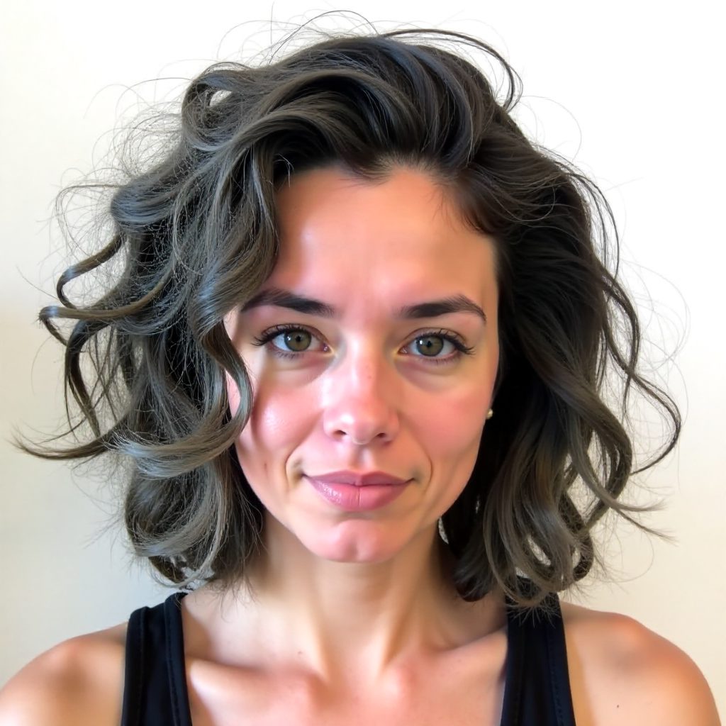 Loose Spiral Perm Short Hair