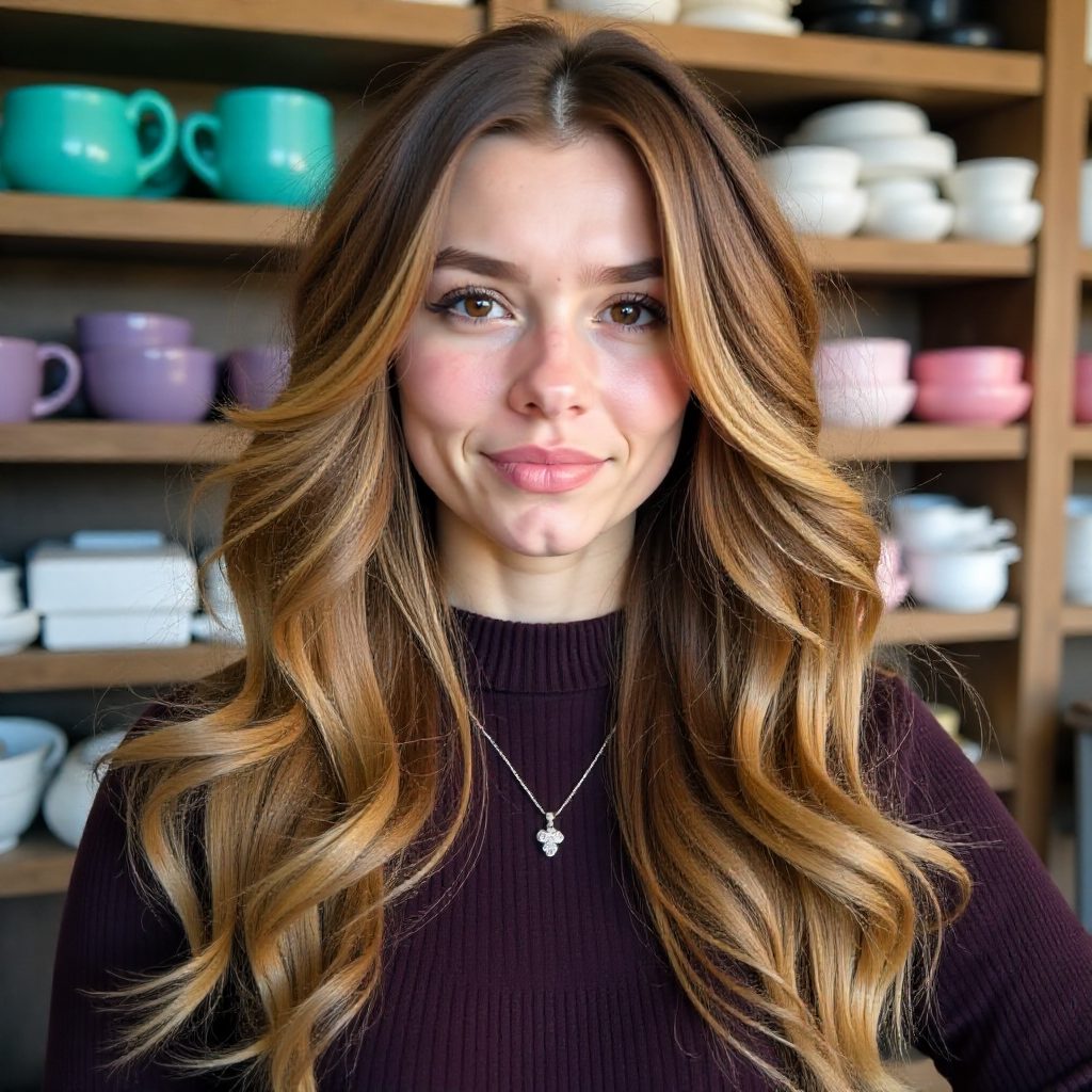 Long Messy Loose Perm Hairstyle