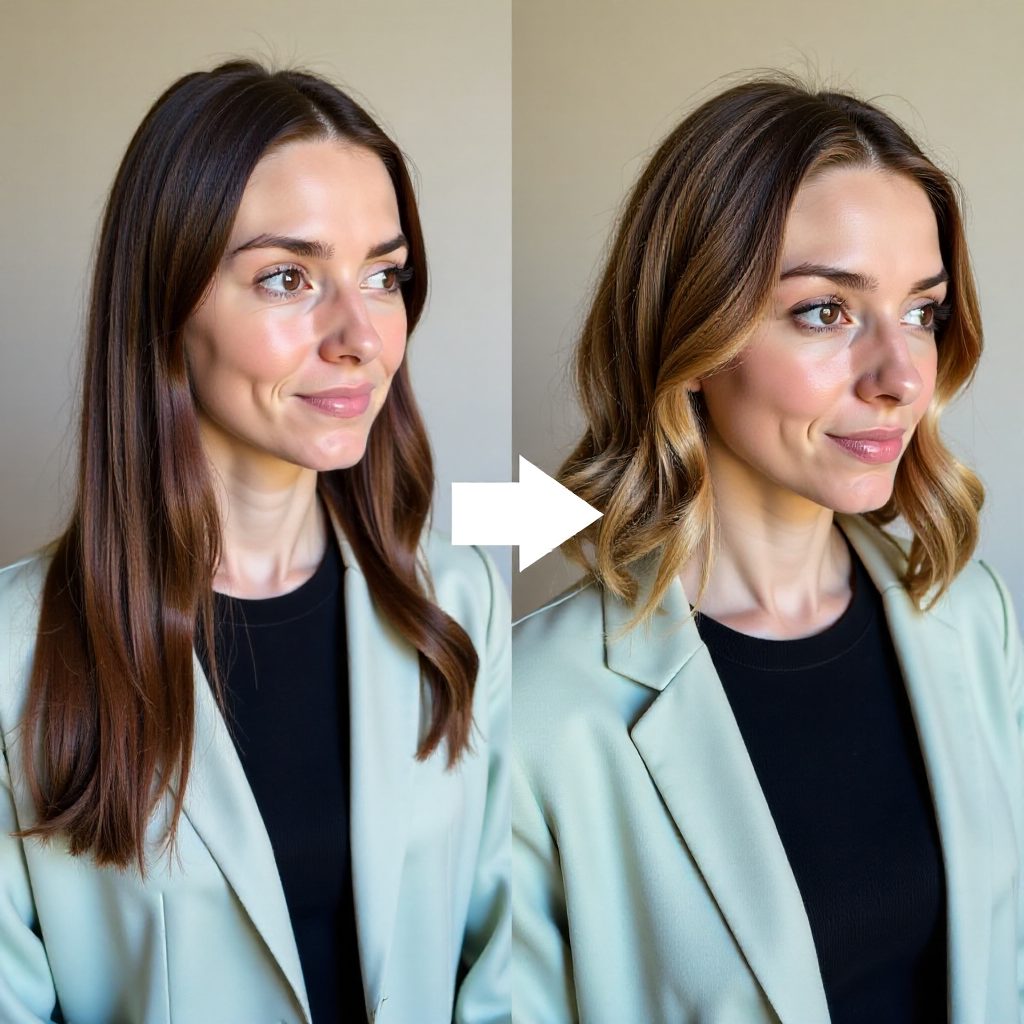 Loose Wave Perm for Straight Hair