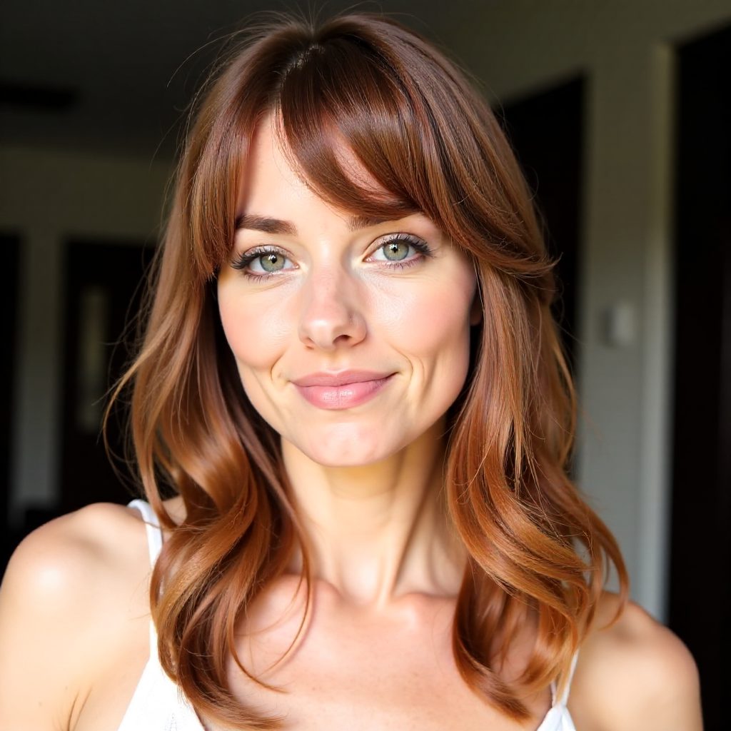 Ladies Shullet Hairstyle for Rectangle Face Shape