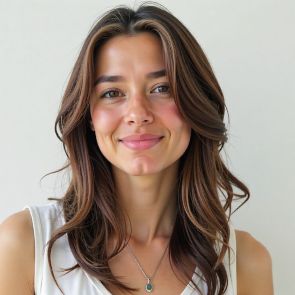 Rectangle Face Shape Layered Hairstyle Women