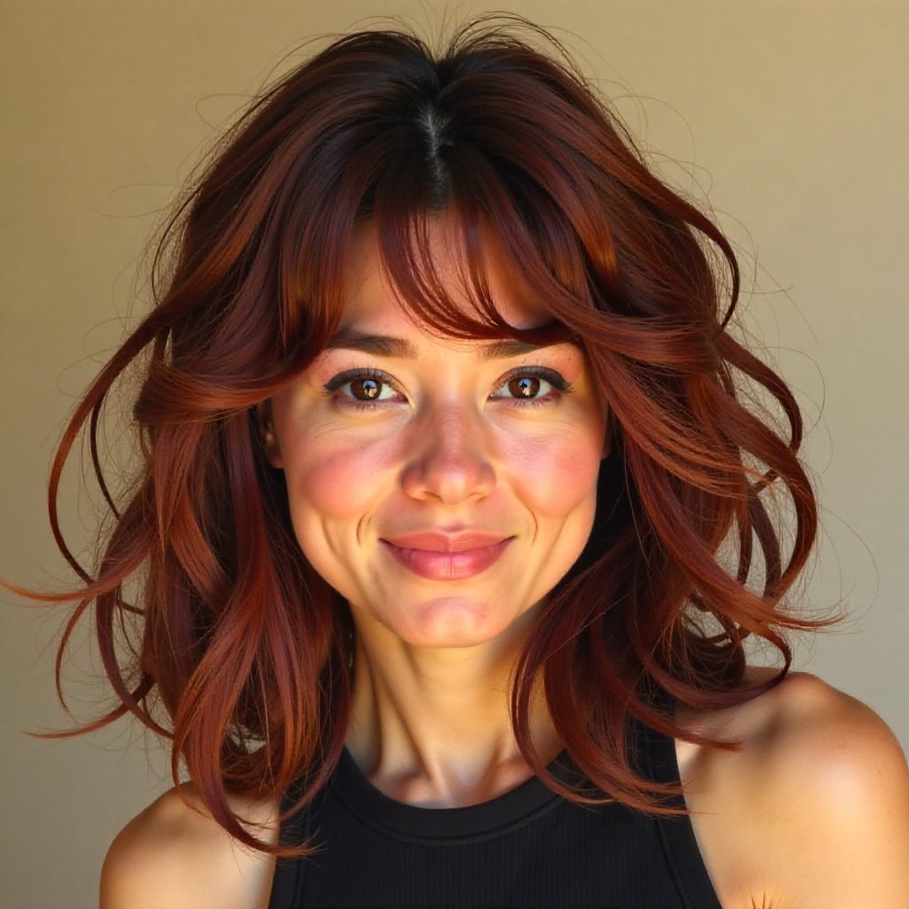 Rectangle Face Shape Curly Hairstyle