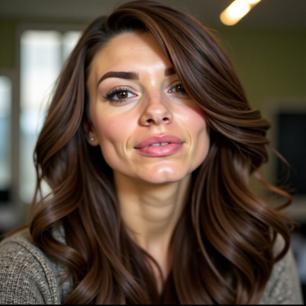 Deep Side Part Comb Over for a Rectangle Face
