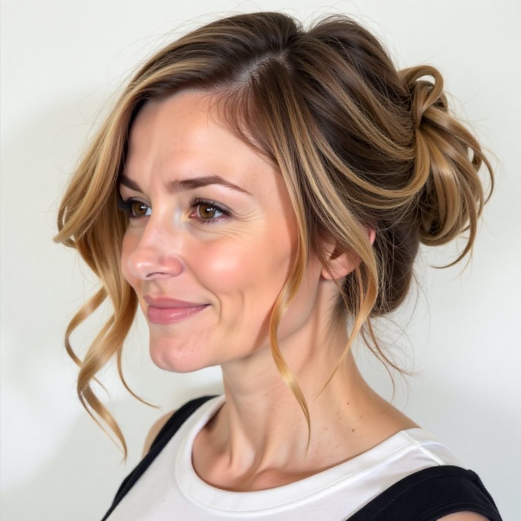 Stacked Bob with Blonde Highlights