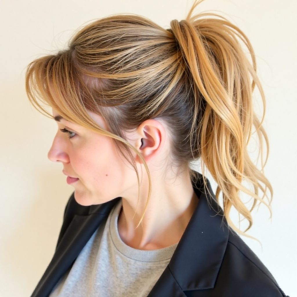 80s Hairdo with Banana Clip