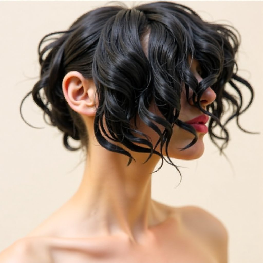 Chic Updo with Floral Accessories