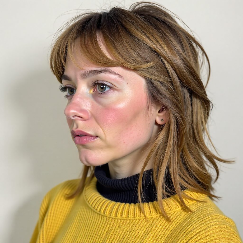 Cute Cut from the Past with Layers and Bangs