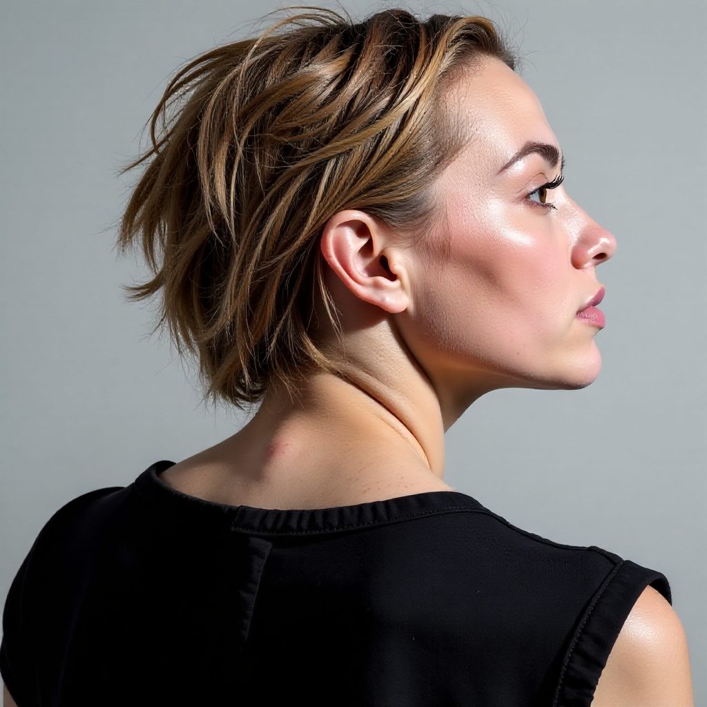 Crown Braid with Cripmed Hair